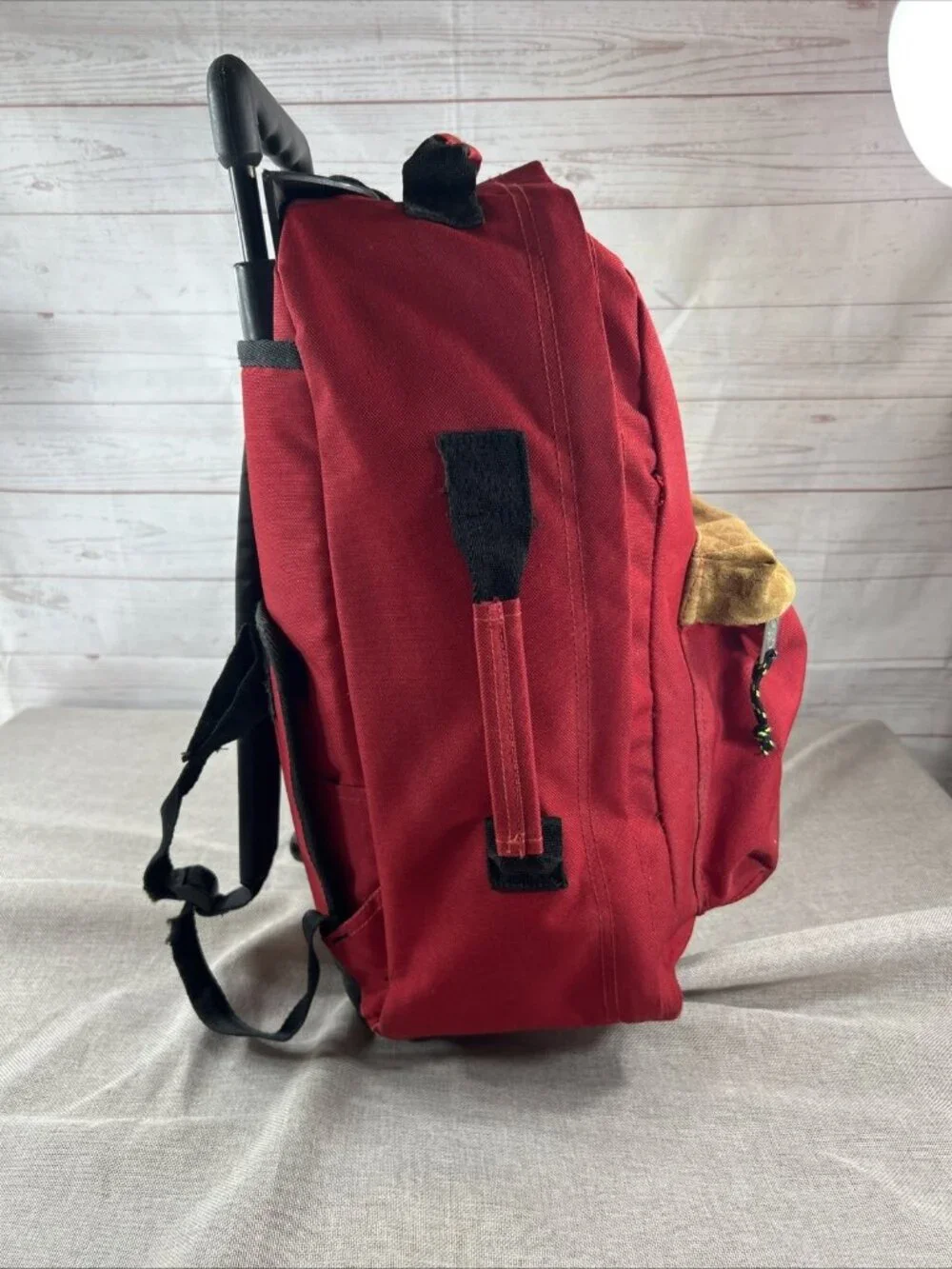 Sports Plus Olympia Red Rolling Backpack Wheeled Travel Carry-on Bag luggage